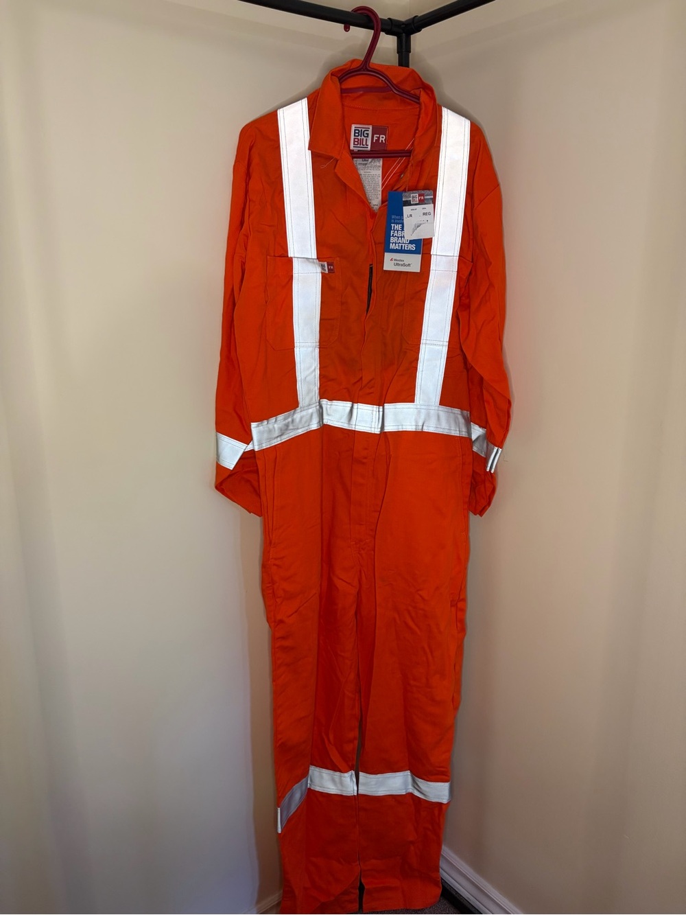 Big Bill Men's High-Visibility Orange FR One-Piece Coverall